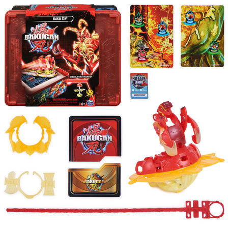 Bakugan Legends Baku-Tin pudełko puszka pojemnik Special Attack Mantid +karty
