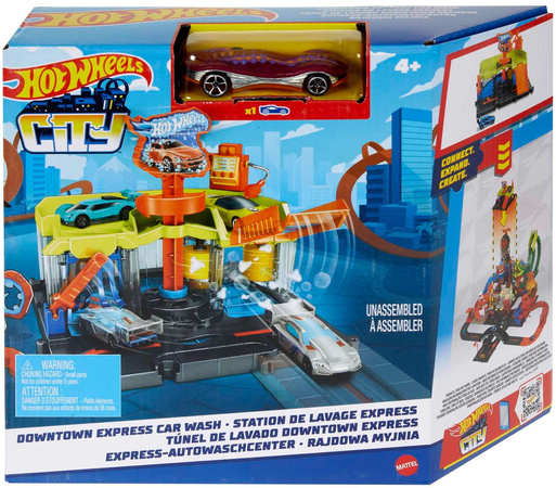 Hot Wheels City zestaw Rajdowa Myjnia + pojazd