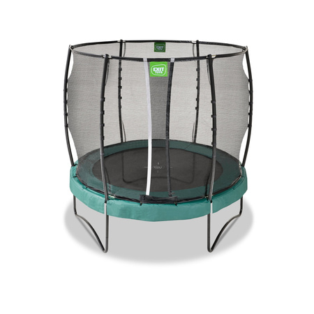 Trampolina ogrodowa z siatką zabezpieczającą Allure Premium 253 cm zielona