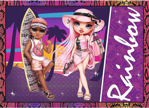 Puzzle 4w1 Modne laleczki Rainbow High 207 element