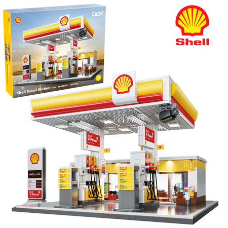 Klocki Konstrukcyjne Cada Budynek Stacja Paliw Shell 1309 elementów C66026W 