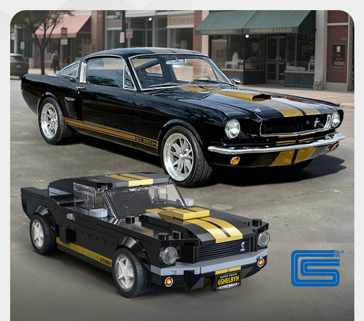 Klocki konstrukcyjne CaDA wyścigówka Samochód wyścigowy Shelby GT 350H Auto sportowe 285 elementów