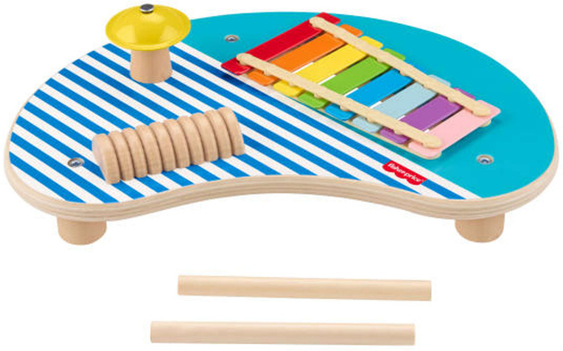 Drewniany Muzyczny Stoliczek Instrumenty dla dzieci cymbałki, dzwoneczek