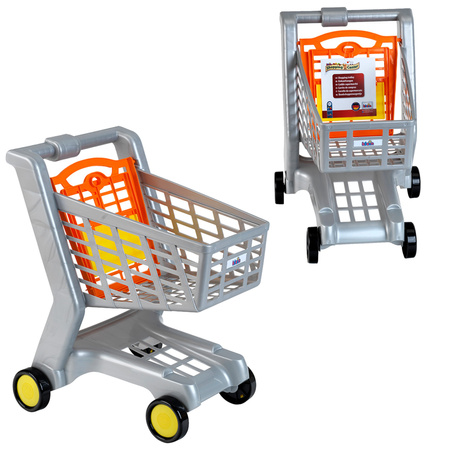 Elektroniczna kasa sklepowa i wózek na zakupy