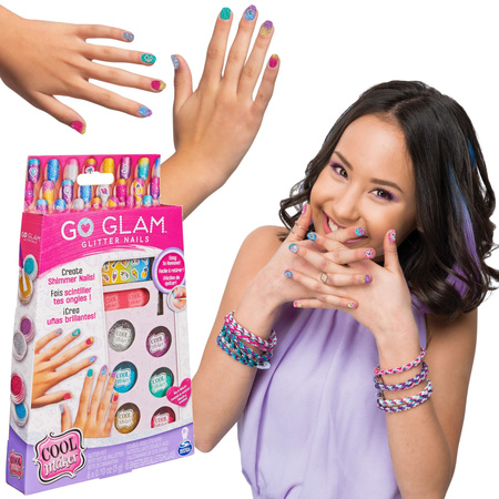 Go Glam Zestaw Do Paznokci Z Brokatem I Naklejkami Cool Maker Spin Master