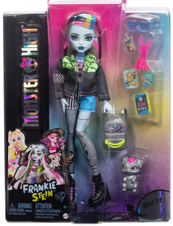 Monster High Zestaw z lalką Frankie Stein pieskiem i akcesoriami