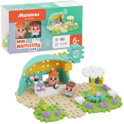 Klocki konstrukcyjne Mini Waffle City Kawiarnia 80 elementów Marioinex