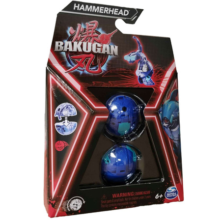 Bakugan Hammerhead Niebieska figurka bitewna transformująca + karty