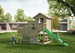 Fungoo Plac zabaw drewniany ogrodowy Sweet House ze zjeżdżalnią