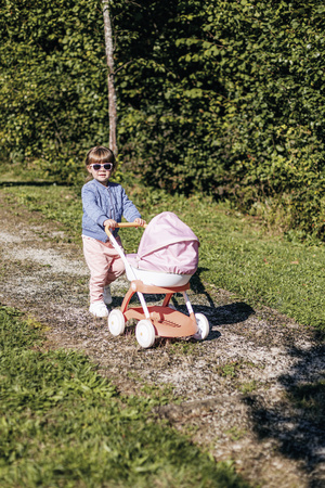 Baby Nurse Landau Wózek głęboki dla lalek z metalowym stelażem