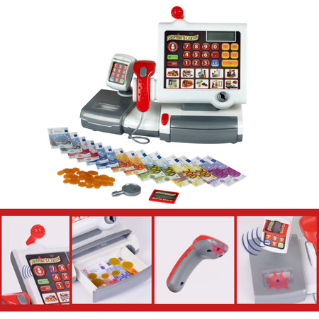 Kasa Fiskalna Sklepowa Ze Skanerem Terminal Pieniądze Akcesoria Klein