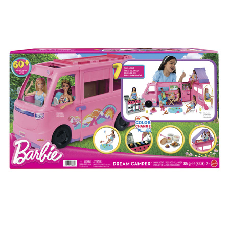 Barbie Wymarzony Kamper Dream Camper auto i akcesoria 60+ elementów