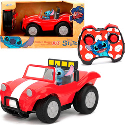 Disney Zdalnie Sterowany pojazd czerwony Buggy z figurką Stitcha RC