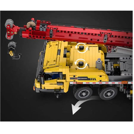 Klocki Konstrukcyjne CaDA Wielka Ciężarówka z Ruchomym Dźwigiem Żuraw Crane Truck 1831 elementów