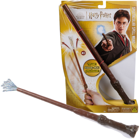 Harry Potter Różdżka Magiczna Spectacular Spell Wand Do Czarowania dźwięk 33 Cm