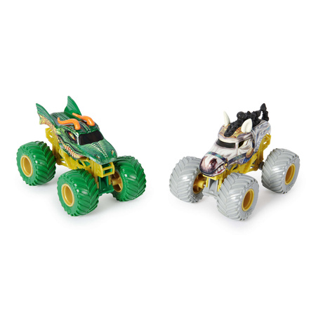Monster Jam 2 pojazdy Monster Truck 1:64 Dragon vs Tempest Steed