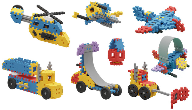 Klocki konstrukcyjne Mini Waffle Konstruktor Expert 141 elementów Marioinex