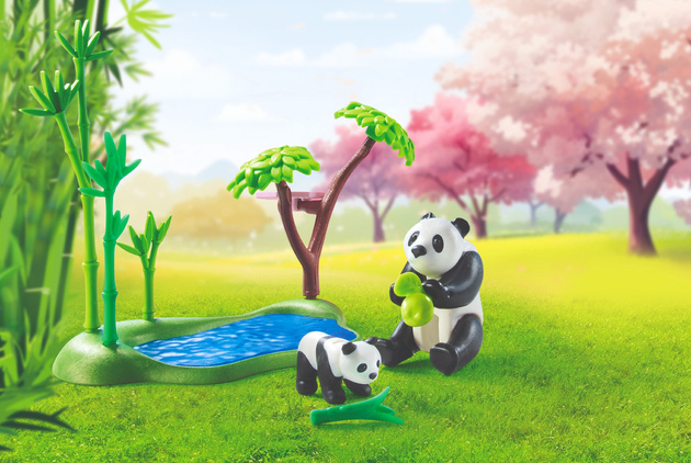 Playmobil Azjatycki ogród z pandami 111 elementów promo pack
