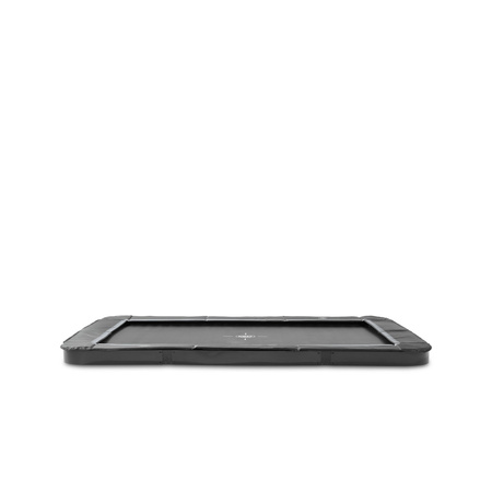 Trampolina ogrodowa ziemna sportowa EXIT InTerra 214 x 305 cm czarna