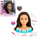 Lalka Duża Głowa do stylizacji czesania włosów Fryzjer Mia+ paletka do makijażu dla dzieci