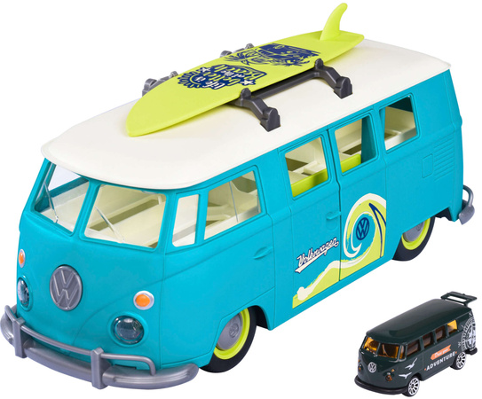 Zestaw Duży Interaktywny Volkswagen T1 Carry Case + Mały Samochodzik Światło