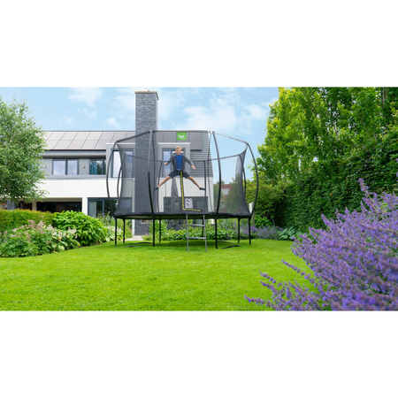 Trampolina ogrodowa z siatką zabezpieczającą Silhouette 244 cm czarna