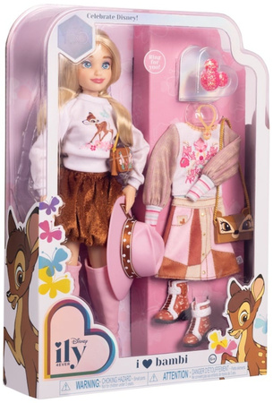 Disney ILY 4ever modna lalka z motywem Bambi i zestawem akcesoriów 30 cm