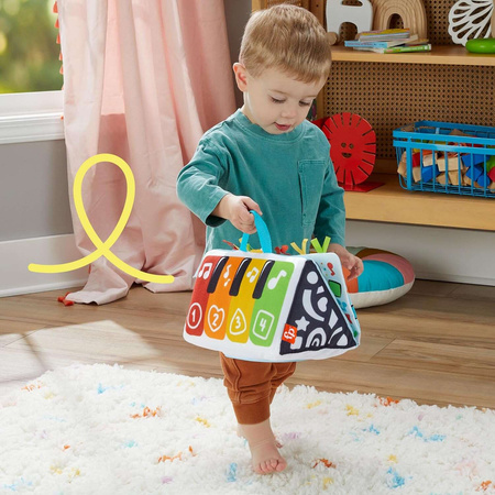 Fisher Price Soft & Play Miękkie Pianino dla niemowląt + gryzak GRATIS