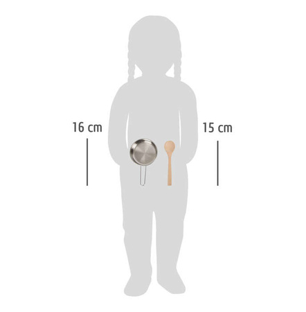 OUTLET Small Foot Zestaw do gotowania z fartuchem garnkiem i patelnią USZKODZONE OPAKOWANIE