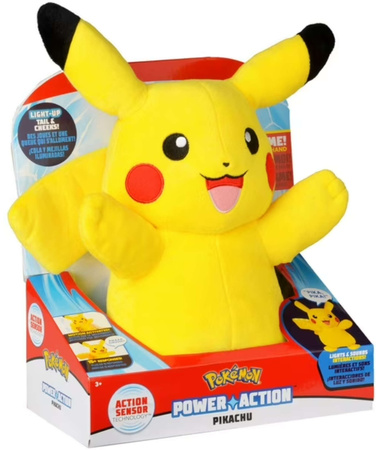 OUTLET Pikachu Interaktywna Maskotka Pokemon Power Action 30 cm USZKODZONE OPAKOWANIE