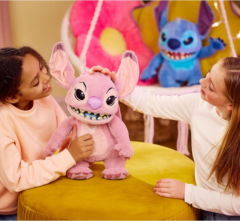 Disney Lilo&Stitch Interaktywna Maskotka Angel Andzia Różowa kosmita Duża przytulanka