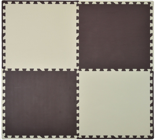 Humbi mata piankowa puzzle piankowe fitness wodoodporne pod basen 24 szt. krzemowo-brązowy 360 x 240 x 1 cm