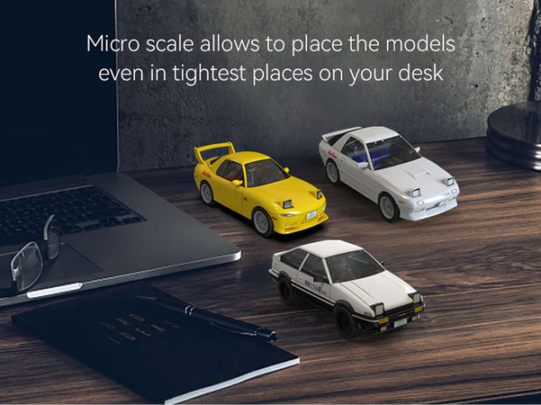 Klocki Konstrukcyjne CaDA auto Mazda RX-7 FC3S Initial D samochód z klocków 66 elementów 1:35