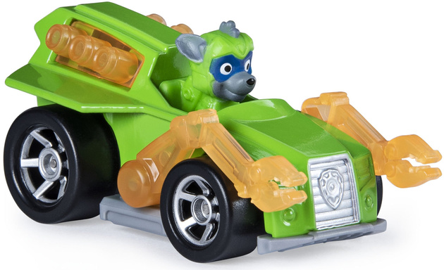 Psi Patrol Samochodzik Rocky Mighty Pups Super Paws Kosmopieski