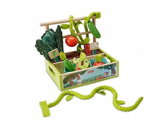 Supermarket Sklep Stragan Dla Dzieci Drewniany Kasa Owoce + Akcesoria Fisher-Price