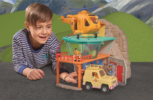 OUTLET Strażak Sam Stacja ratownictwa górskiego Remiza ze światłem i dźwiękiem USZKODZONE OPAKOWANIE