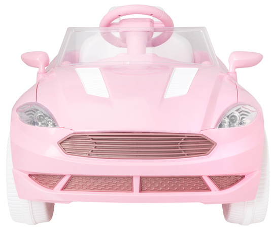 EVO Samochód dla dziecka auto na akumulator kabriolet cabrio różowy ze światłami i dźwiękami