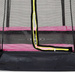 Trampolina ogrodowa z siatką zabezpieczającą Sillhouette 244 cm różowa