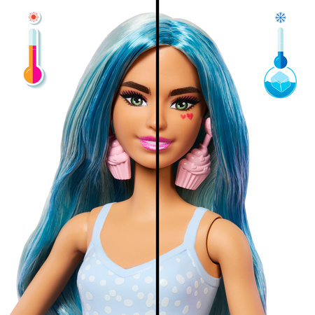 Lalka Barbie Pop Reveal zestaw z 8 niespodziankami niebieski deser