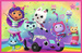 Puzzle Trefl 2 x 24 Koci Domek Gabi Zabawy z Gabby Gabby's Dollhouse