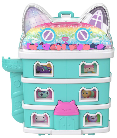 Polly Pocket Zestaw Kompaktowy z figurkami Koci Domek Gabi Gabby's Dollhouse