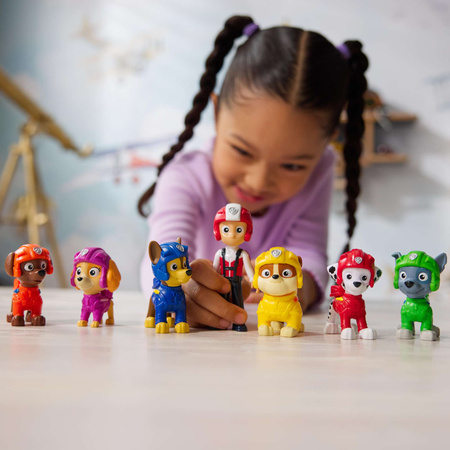 Psi Patrol Air Rescue Duży Zestaw 7 Figurek Ruchome Ryder Chase Skye Marshall Rocky Rubble Zuma