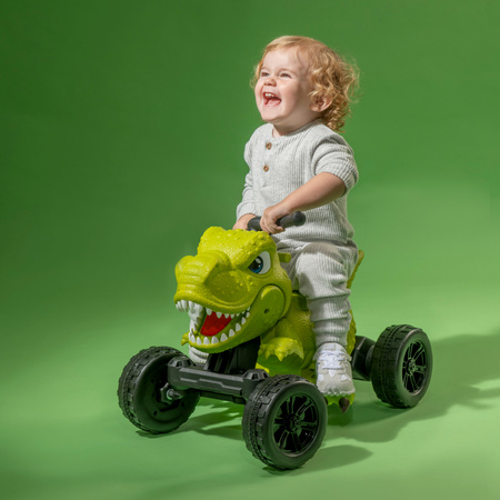 EVO Jeździk auto na akumulator dla dziecka quad pojazd dinozaur z dźwiękiem ryczy