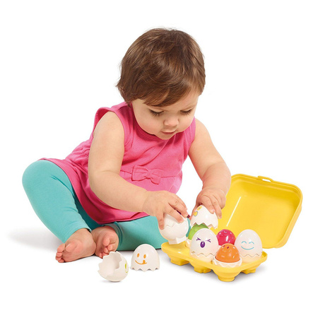 Tomy Wesołe Piszczące Jajeczka Jajka Z Dźwiękiem Sorter W Pojemniku Sorter Kształtów
