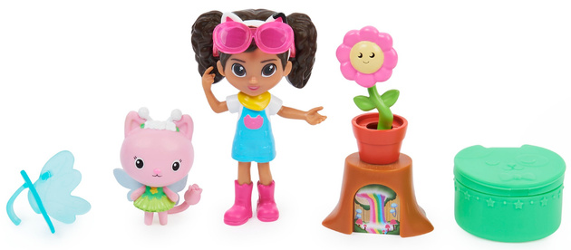Małe zestawy Koci Domek Gabi Wróżkotka ogród oraz kuchnia figurki i akcesoria Gabby's Dollhouse