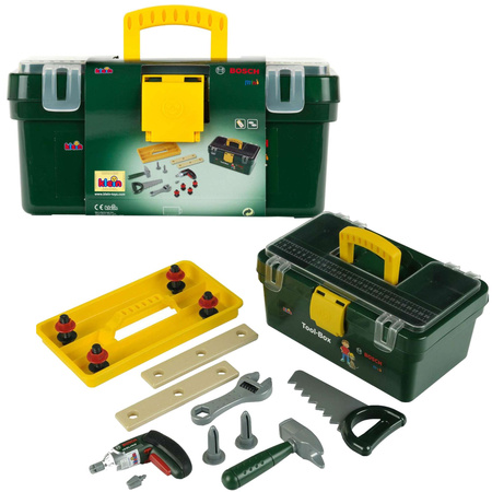 Duża Walizka Narzędzia Majsterkowicza Z Wiertarką Bosch Dla Dzieci Klein