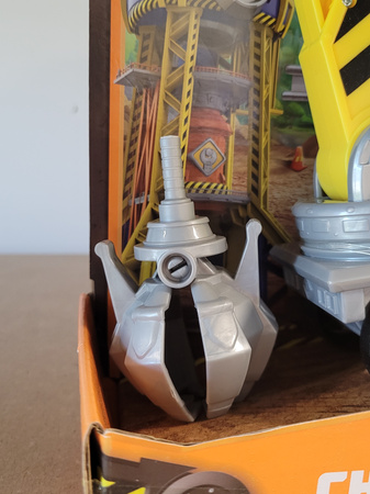 OUTLET Psi Patrol Rubble i jego Ekipa Rubble&Crew Charger Pojazd Chwytak Dźwig z Figurką 6cm WADLIWY