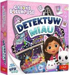 Trefl Gra Detektyw Miau Koci Domek Gabby Gabby's Dollhouse Rodzinna Planszowa Towarzyska