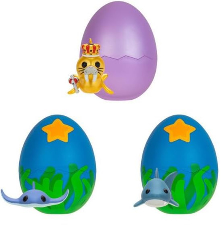 Adopt Me Zestaw 7 elementów 6 figurek stworzenia morskie Into the Sea Mystery Pet