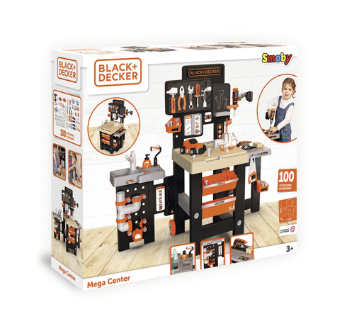 Black Decker Duży warsztat ze strefą malarza i hydraulika + 100 akcesoriów